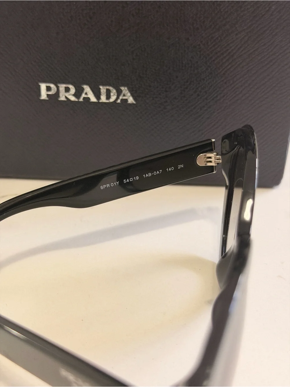 Prada Black Round Gradient Lens Sunglasses